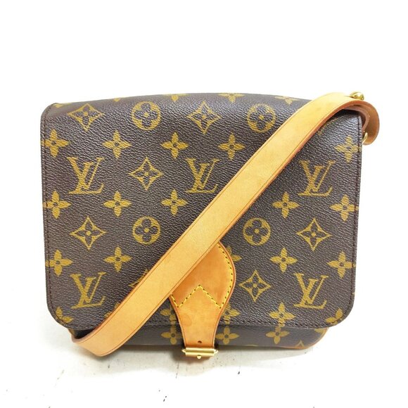 Authentic Louis Vuitton Cartouchiere MM Monogram Shoulder Bag LCMON259-112025 - Picture 1 of 9